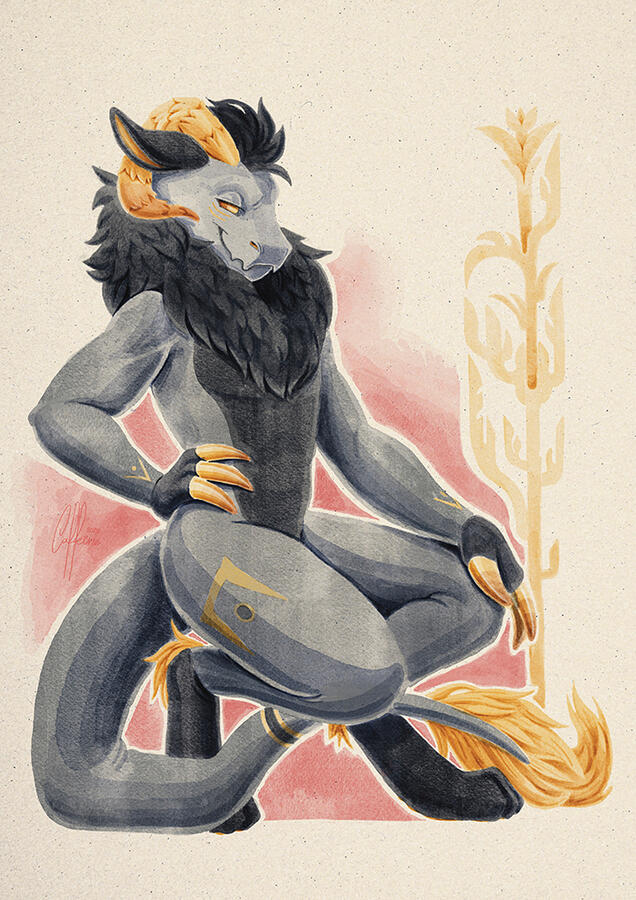 4. Watercolor painting (fullbody)