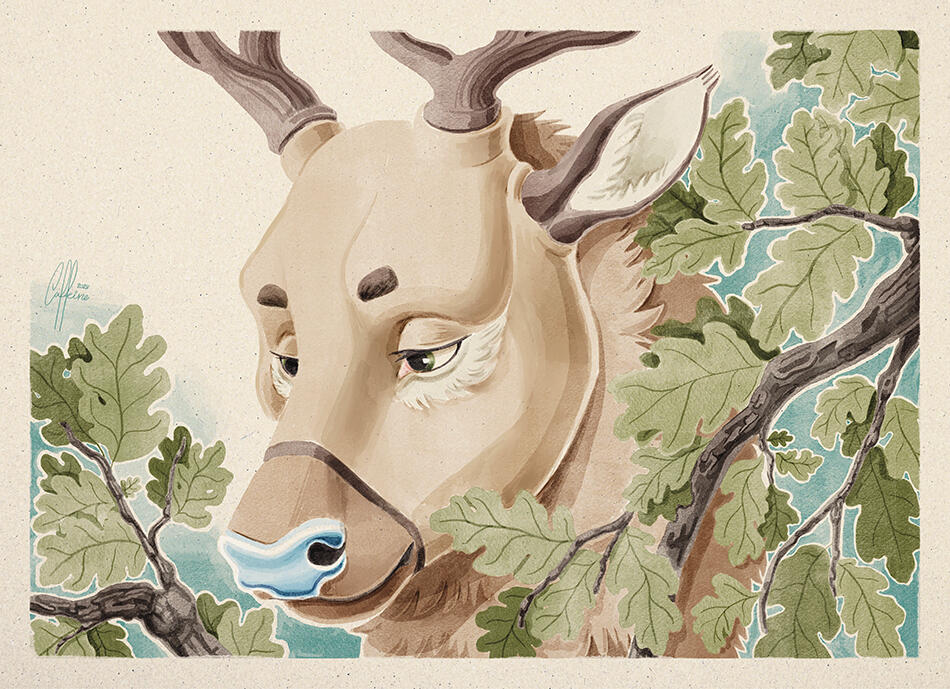 4. Watercolor painting (bust)
